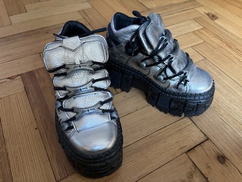 New rock silver platform lace - platform,