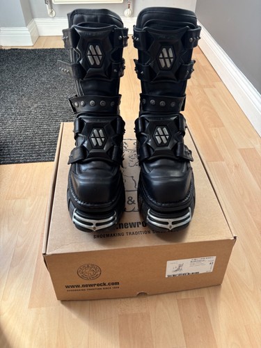 New rock goth platform - platform, leather