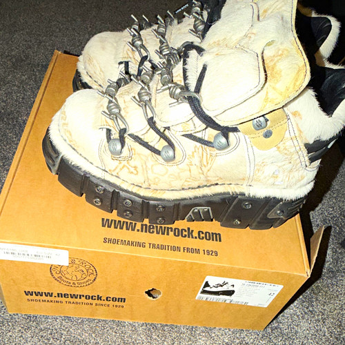 New rock men beige - beige, faux