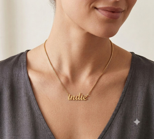 Personalised solid gold - gold, name