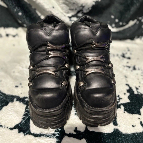 New rock leather - new, platform