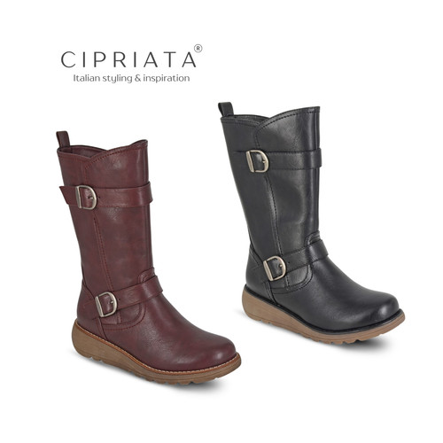 Womens mid calf biker boots - womens,