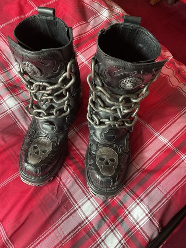 New rock chain spiked - spiked, boots