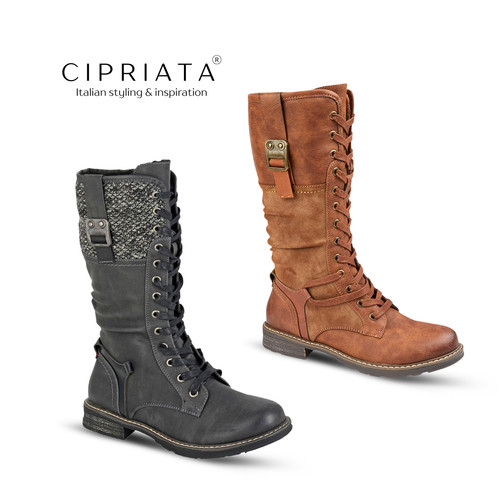 Ladies tall biker boots - biker,