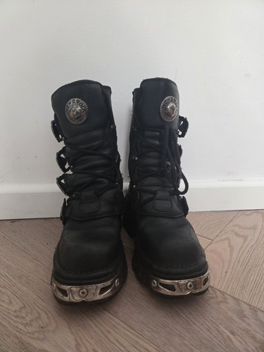 New rock boots skull - new,