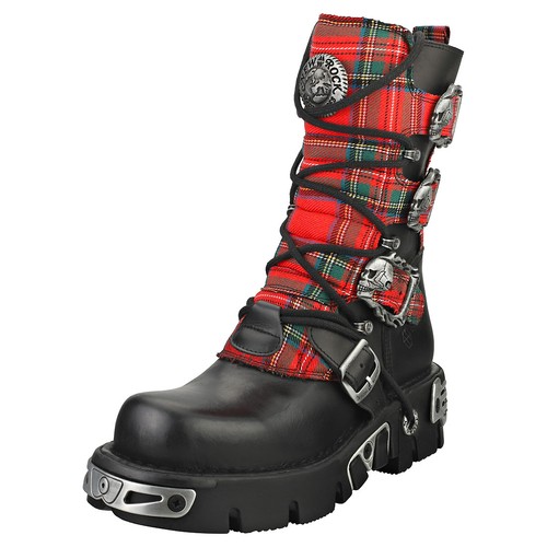 New rock tartan reactor boots - rock,