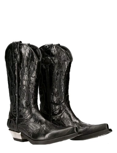New rock 7921 black - black, flame