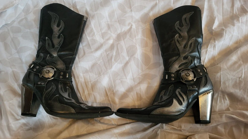 New rock boots - new,