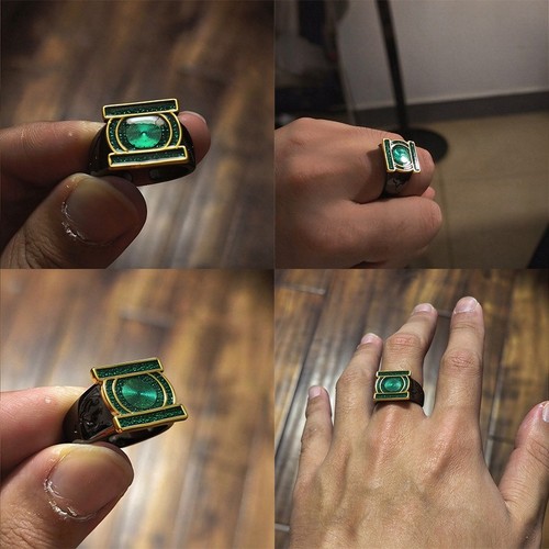 Green lantern ring - lantern, metal
