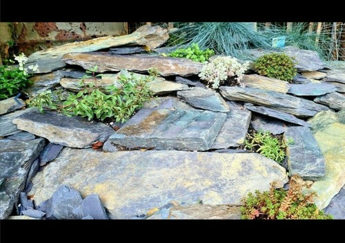 Rustic slate walling and - slate,