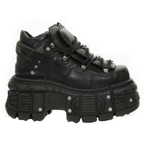 New rock boots unisex metallic - new,