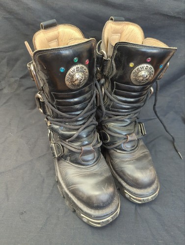 New rock reactor black - new, leather