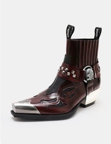 New rock boots deep red - rock, ankle
