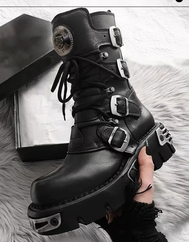 High top boots - high-top, metallic